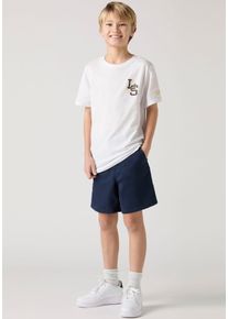 Chinoshorts LEVI'S KIDS "LVB XX AUTHENTIC CHINO SHORTS", Jungen, Gr. 14 (164), N-Gr, blau (marineblaus), Twill, Obermaterial: 98% Baumwolle, 2% Elasthan, unifarben, normal, Hosen Chinoshorts, mit Markenlabel
