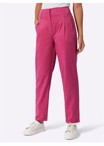 CR&Eacute;ATION L Webhose CREATION L, Damen, Gr. 46, Normalgr&ouml;&szlig;en, pink (fuchsia), 63% Lyocell, 37% Polyester, unifarben, lang, Hosen Webhose
