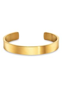 Armspange Bruno Banani "Schmuck Geschenk Edelstahlarmspange gelbgoldfarben", gelbgoldfarben, Armb&auml;nder, Damen, Edelstahl, Armspange