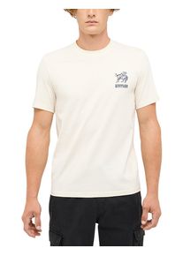 Kurzarmshirt Mustang "Herren Style Austin", Damen, Gr. XL, sanftes wei&szlig;, Jersey, 100% Baumwolle, Rundhals, Shirts Kurzarmshirt