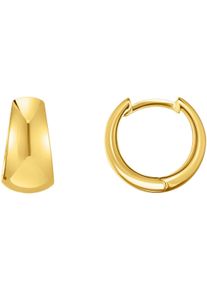 Paar Creolen Thomas Sabo "Schmuck Silber 925 Ohrringe Trapezform", gold (gelbgoldfarben), Ohrringe, Damen, Silber 925 (recycelt), Paar Creolen