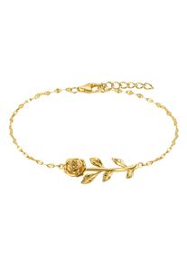 Armband Amor "Rose", gold (gelbgoldfarben), Armb&auml;nder, Damen, 19cm, Silber 925 (Sterlingsilber), Armband