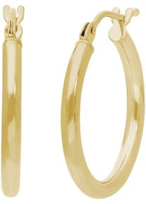 Paar Creolen Firetti "Schmuck Geschenk Gold 585 Ohrschmuck Ohrringe", gold (gelbgoldfarben), Ohrringe, Damen, 15mm, Gelbgold 585, Paar Creolen