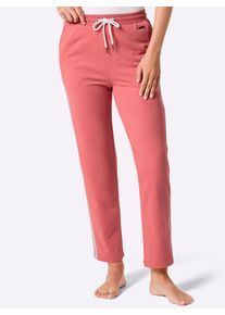 Jerseyhose feel good, Damen, Gr. 44/46, Normalgr&ouml;&szlig;en, grapefruit, 50% Baumwolle, 50% Polyester, unifarben, Hosen Jerseyhose