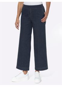 7/8-Jeans Inspirationen, Damen, Gr. 46, Normalgr&ouml;&szlig;en, blau (dunkelblau), 98% Baumwolle, 2% Elasthan, unifarben, lang, Jeans 7/8-Jeans