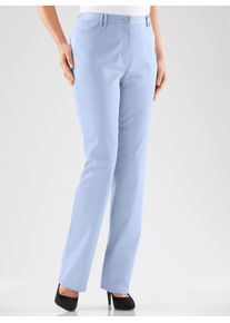 Funktionshose COSMA, Damen, Gr. 46, Normalgr&ouml;&szlig;en, blau (hellblau), 97% Baumwolle, 3% Elasthan, unifarben, lang, Hosen Funktionshose