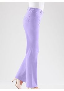 Funktionshose COSMA, Damen, Gr. 46, Normalgr&ouml;&szlig;en, lila (lavendel), 97% Baumwolle, 3% Elasthan, unifarben, lang, Hosen Funktionshose