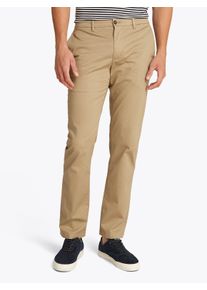 Chinohose Tommy Hilfiger "DENTON PRINTED STRUCTURE CHINO", Herren, Gr. 30, L&auml;nge 34, gr&uuml;n (batique khaki), Web, Obermaterial: 96% Baumwolle, 4% Elasthan, slim fit lang, Hosen Chinohose, mit Struktur