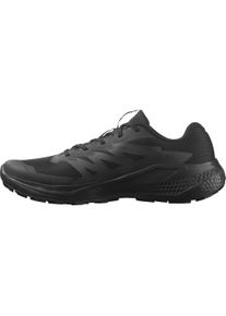 Laufschuh Salomon "ALPHAGLIDE", Damen, Gr. 44,5, schwarz (schwarz, asphalt, schwarz), Synthetik, Textil, Schuhe Laufschuh