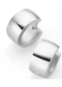 Paar Creolen Firetti "Schmuck Geschenk klassisch, &Oslash; 13,4 mm", silber (edelstahlfarben), Ohrringe, Damen, 13,4mm, Edelstahl, Paar Creolen, Topseller