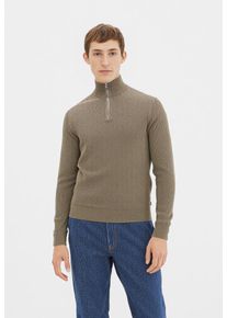 Only & Sons Troyer ONLY & SONS "ONSPHIL REG 12 STRUC HALF ZIP KNIT NOOS", Herren, Gr. XXL, beige (desert taupe), Strick, Obermaterial: 80% Baumwolle, 20% Nylon, unifarben, regular fit normal, hoch geschlossener Ausschnitt, Pullover Troyer, Baumwollmischung, regular fit