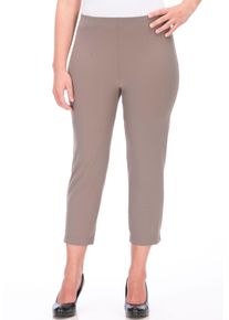 7/8-Hose KjBRAND "Susie Sensitiv 7/8", Damen, Gr. 46, N-Gr, grau (taupe), Web, Obermaterial: 75% Elasthan, 25% Polyamid, bequem 7/8-L&auml;nge, Hosen 7/8-Hose, mit hohem Elasthan-Anteil