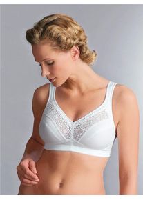 Entlastungs-BH Swegmark of Sweden, Damen, Gr. 80, Cup B, wei&szlig;, 90% Baumwolle, 5% Elasthan, 5% Polyamid, BHs Entlastungs-BH