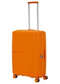 Hartschalen-Trolley American Tourister "FASTFORWARD, verschiedene Gr&ouml;&szlig;en und Farben", Damen, Gr. B/H/T: 46cm x 68cm x 26cm 67 l, orange (radiant orange), Polypropylen, unifarben, Koffer Hartschalen-Trolley, Hartschalen-Koffer personalisierbar TSA-Schloss Volumenerweiterung
