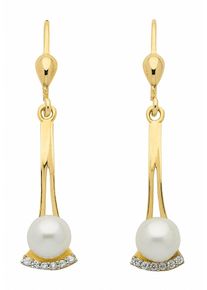 Adelia&acute;s Paar Ohrh&auml;nger ADELIA&acute;S "333 Gold Ohrringe Ohrh&auml;nger mit Zirkonia", gold, Ohrringe, Damen, Gelbgold 333, Paar Ohrh&auml;nger