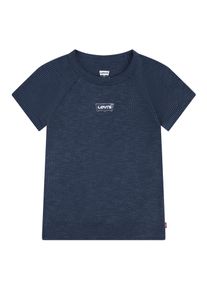 Rundhalsshirt LEVI'S KIDS "LVG COLOR BLOCK RAGLAN", M&auml;dchen, Gr. 10 (140), big dipper, Feinripp, Obermaterial: 69% Polyester, 27% Baumwolle, 4% Elasthan, Rundhals, Raglan&auml;rmel, Shirts Rundhalsshirt, in feiner Rippstruktur, for Girls