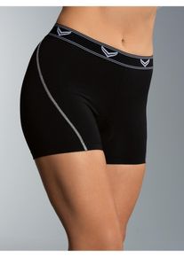 Funktionsunterhose TRIGEMA "TRIGEMA Radunterhose", Damen, Gr. XXL, 1 Stk., schwarz (wei&szlig;, neutral), 85% Polyester (Bioactive), 15% Elastan, Unterhosen Funktionsunterhose