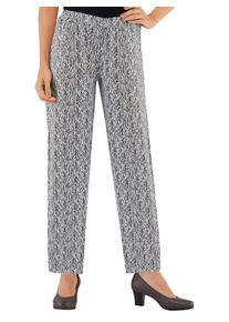 Schlupfhose Classic Basics, Damen, Gr. 46, Normalgr&ouml;&szlig;en, schwarz-wei&szlig; (schwarz zebra), 52% Polyester, 48% Viskose, gemustert, lang, Hosen Schlupfhose