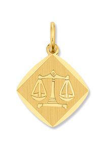 Sternzeichenanh&auml;nger ONE ELEMENT "Waage Sternzeichen Anh&auml;nger aus 333 Gelbgold", gold, Schmuckanh&auml;nger, Damen, Waage, Gelbgold 333, Sternzeichenanh&auml;nger, Astro