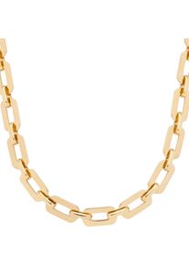 Kette ohne Anh&auml;nger Leonardo "Halskette Orfea", gold (gelbgoldfarben), Halsketten, Damen, Edelstahl, L: 50 B: 9mm, Kette ohne Anh&auml;nger, B:9mm