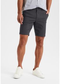 H.I.S. Chinoshorts H.I.S "regular-fit", Herren, Gr. 36, N-Gr, grau (anthrazit), Web, Obermaterial: 98% Baumwolle, 2% Elasthan, unifarben, regular fit kurz, Hosen Chinoshorts, Shorts aus elastischer Baumwoll-Qualit&auml;t, Topseller