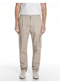Chinohose Replay "Adhann", Herren, Gr. 29, L&auml;nge 30, khaki, Twill, Obermaterial: 97% Baumwolle, 3% Elasthan, unifarben, lang, Hosen Chinohose, aus Twill mit Cargotaschen, Tapered Fit