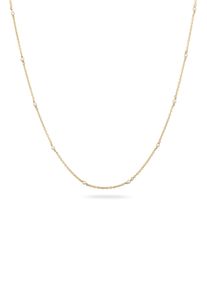 Silberkette Elli "Halskette Mit Perlen von Swarovski 925 Sterling Silber" Gr. 40, gold, Halsketten, Damen, Silber 925 (Sterlingsilber), Silberkette