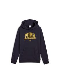 Kapuzensweatshirt Puma "CLASS HOODIE TR B", Jungen, Gr. 140, blau (new navy), Sweatware, Obermaterial: 68% Baumwolle, 32% Polyester, bedruckt, regular fit normal, angesetztes B&uuml;ndchen, Sweatshirts Kapuzensweatshirt, f&uuml;r Jugendliche, mit Print-Applikationen, mit K&auml;ngurutasche