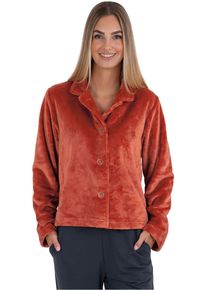 WEWO-Fashion Damenbademantel WEWO FASHION "6603" Gr. 46, rot (cayenne), L:60cm, Kunstfaser, Hausm&auml;ntel, Damenbademantel, un&uuml;bertroffen kuschelig