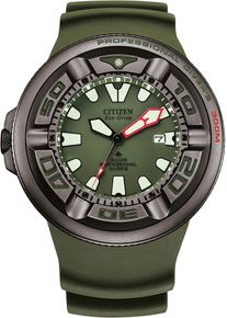 Taucheruhr Citizen "Promaster Professional Diver 300", gr&uuml;n (khakifarben), Armbanduhren, Herren, Taucheruhr, Armbanduhr, Herrenuhr, Solar, bis 30 bar wasserdicht, Datum