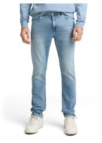 Slim-fit-Jeans Tom Tailor "Josh", Herren, Gr. 40, L&auml;nge 34, super stone blau denim, Denim/Jeans, Obermaterial: 98% Baumwolle, 2% Elasthan, unifarben, slim fit kn&ouml;chellang, Jeans Slim-fit-Jeans, im Five-Pocket Style