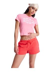 Bermudas Roxy "Surf Stoked", Damen, Gr. M, hibiscus, Obermaterial:80% Walkfrottier, 20% Microfaser;, Hosen Bermudas