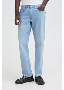 Straight-Jeans Blend "BHROCK REG FIT PPNOOS", Herren, Gr. 33, L&auml;nge 32, denim light blau, Denim/Jeans, Obermaterial: 99% Baumwolle, 1% Elasthan, Abriebeffekte, regular fit lang, Jeans Straight-Jeans, Baumwollmischung, regular fit