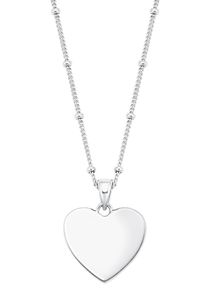 Kette mit Anh&auml;nger Amor "Herz", silber (silberfarben), Halsketten, Damen, Silber 925 (Sterlingsilber), L: 45, Kette mit Anh&auml;nger