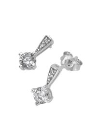 Paar Ohrstecker Firetti "Schmuck Geschenk Silber 925 Ohrschmuck Ohrringe Solit&auml;r-Optik", silberfarben, kristallwei&szlig;, kristallwei&szlig;, Ohrringe, Damen, Silber 925 (Sterlingsilber), Paar Ohrstecker, mit Zirkonia (synth.)