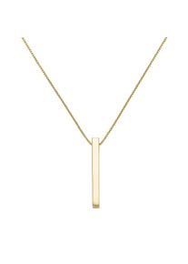 Kette mit Anh&auml;nger Smart Jewel "Kette mit St&auml;bchen-Anh&auml;nger, Silber 925", gold, Halsketten, Herren, Silber 925 (Sterlingsilber), Kette mit Anh&auml;nger