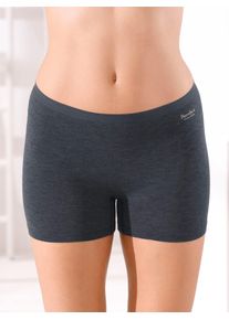 Panty Speidel, Damen, Gr. 48, 2 Stk., blau (jeansblau, meliert), 63% Viskose, 30% Polyamid, 7% Elasthan, Unterhosen Panty