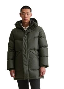 Marc O'Polo Daunenmantel MARC O'POLO DENIM, Herren, Gr. XL, pineneedle, Web, Obermaterial: 100% Polyester. Futter: 100% Polyester. Wattierung: 70% Daunen, 30% Federn, regular fit, Windstopperb&uuml;ndchen, M&auml;ntel Daunenmantel, regular fit, mit fixierter Kapuze