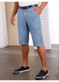 Cargohose CLASSIC, Herren, Gr. 46, Normalgr&ouml;&szlig;en, blau (blau, bleached), 100% Baumwolle, unifarben, Hosen Cargohose