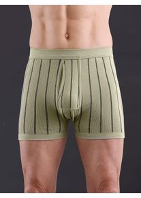 w&auml;schepur Schl&uuml;pfer W&Auml;SCHEPUR, Herren, Gr. 9, 2 Stk., gr&uuml;n (khaki, gestreift), 75% Baumwolle, 25% Polyester, Unterhosen Schl&uuml;pfer