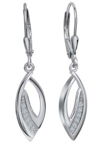 Paar Ohrh&auml;nger Firetti "Schmuck Geschenk Silber 925 Ohrschmuck Patentbrisur Tropfen", silber (silberfarben, kristallwei&szlig;, kristallwei&szlig;), Ohrringe, Damen, Silber 925 (Sterlingsilber), Paar Ohrh&auml;nger, mit Zirkonia (synth.)