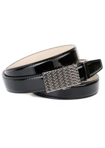 Lederg&uuml;rtel Anthoni Crown, Damen, Gr. 95, schwarz, Leder, unifarben, G&uuml;rtel Lederg&uuml;rtel, Automatik Dameng&uuml;rtel mit filigraner Schlie&szlig;e