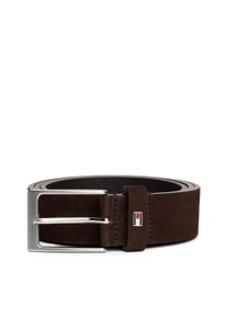Lederg&uuml;rtel Tommy Hilfiger "LAYTON NUBUCK 3,5 cm breit", Herren, Gr. 80, testa di moro, Web, Rindsleder, unifarben, G&uuml;rtel Lederg&uuml;rtel, Gr&ouml;&szlig;enverstellbar