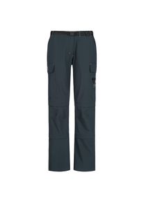 Outdoorhose DEPROC Active "KENORA Full Stretch Double Zip-Off", Damen, Gr. 36/38 (M), Normalgr&ouml;&szlig;en, grau (anthra), 95% Polyester; 5% Elasthan, Hosen Outdoorhose, auch in Gro&szlig;en Gr&ouml;&szlig;en erh&auml;ltlich