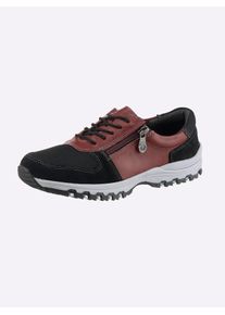 Schn&uuml;rschuh Casual Looks, Damen, Gr. 40, bordeaux, Glattleder, Mesh, Schuhe Schn&uuml;rschuh