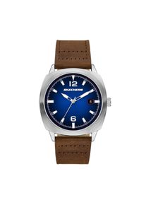 Quarzuhr Skechers "HEWES", braun, Armbanduhren, Herren, Quarzuhr, Armbanduhr, Herrenuhr, Lederarmband, analog, Tag