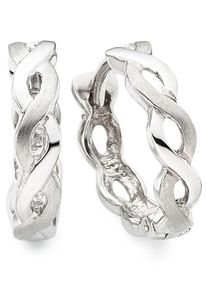 Paar Creolen Bruno Banani "Schmuck Geschenk Silber 925 Ohrschmuck Ohrringe", silber (silberfarben), Ohrringe, Damen, 14mm, Silber 925 (Sterlingsilber), Paar Creolen