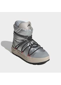 Sneaker adidas Sportswear "ADIDAS X MOON BOOT ACE MID", Damen, Gr. 42, matte silber, core schwarz, lucid rot, Synthetik, Textil, Schuhe Sneaker