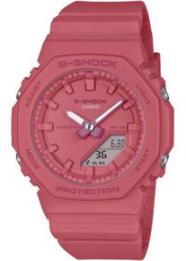 Chronograph Casio G-SHOCK, rot (koralle), Armbanduhren, Damen, Chronograph, Quarzuhr,Armbanduhr Damenuhr,Herrenuhr, bis 20bar wasserd.Resinarmband