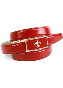 Lederg&uuml;rtel Anthoni Crown, Damen, Gr. 75, rot, Leder, unifarben, G&uuml;rtel Lederg&uuml;rtel, mit eleganter Schlie&szlig;e, G&uuml;rtel in Glanzoptik